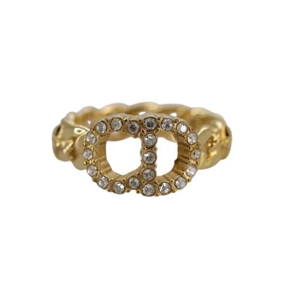 Christian Dior Ring metal Gold Auth